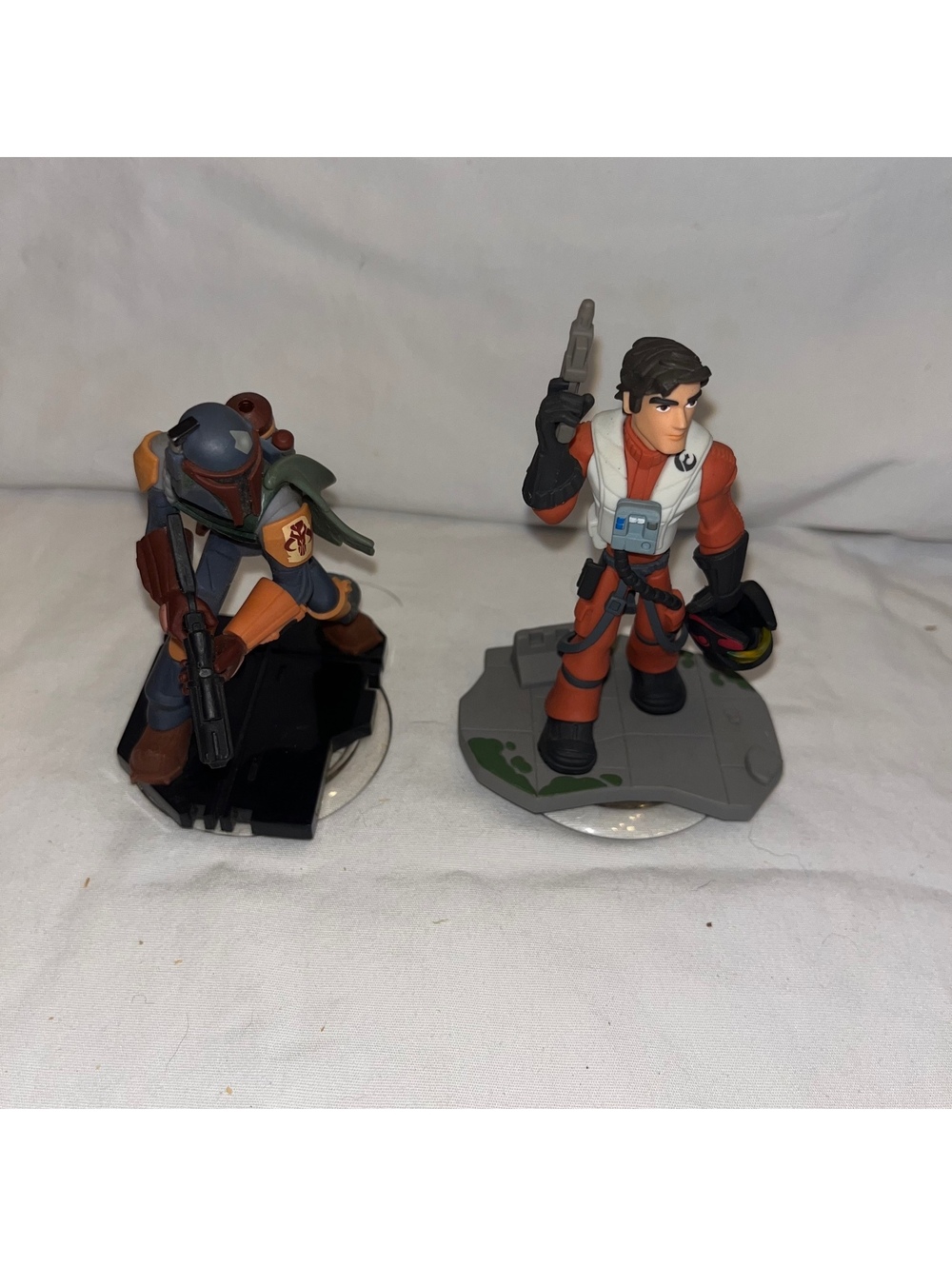 Lot of Disney Infinity 3.0 Star Wars Figures - Poe Dameron & Boba Fett